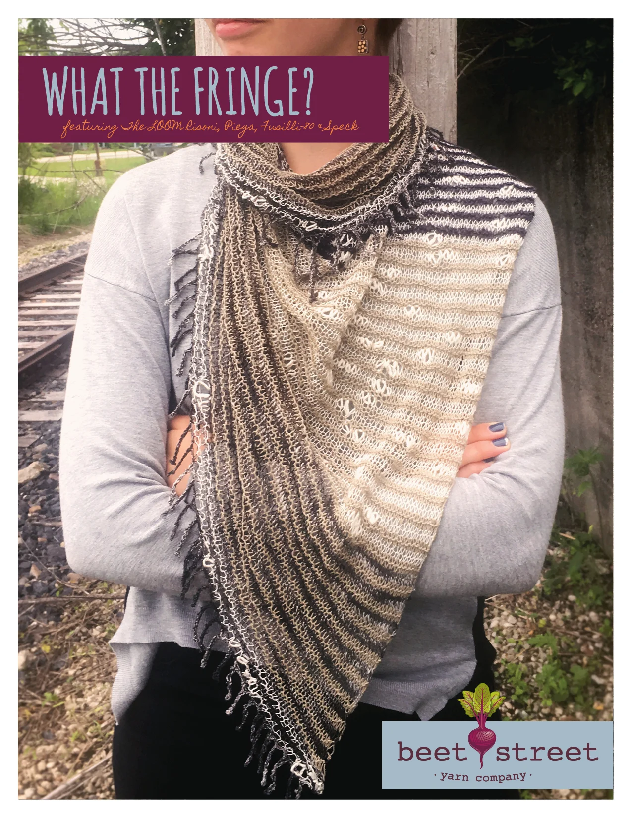☆Ameri☆MEDI MIX PATTERN FRINGE GILLET 4